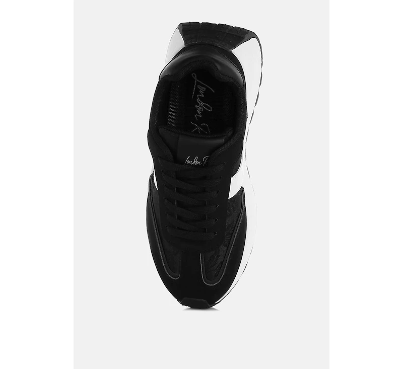 Squeaker Chunky Anti-Skid Lace-Up Sneakers Women