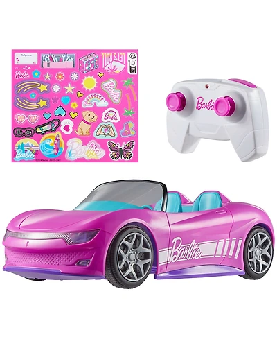 Hot Wheels Rc Barbie Convertible Toy Car
