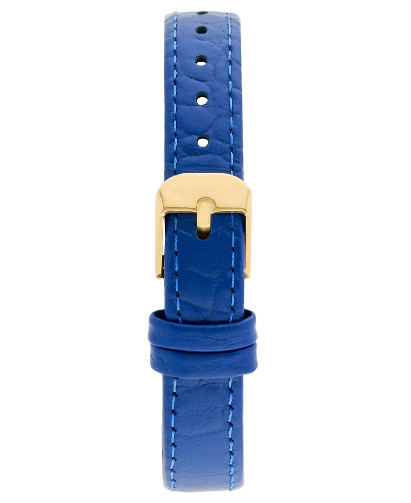 Bcbgmaxazria Women's Halo Blue Leather Strap Watch, 28mm