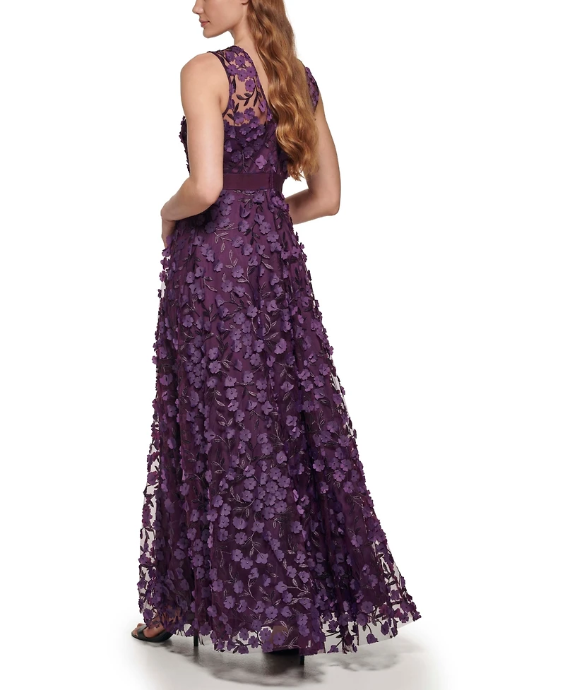 Eliza J Women's Tiered Floating Flowers Dress