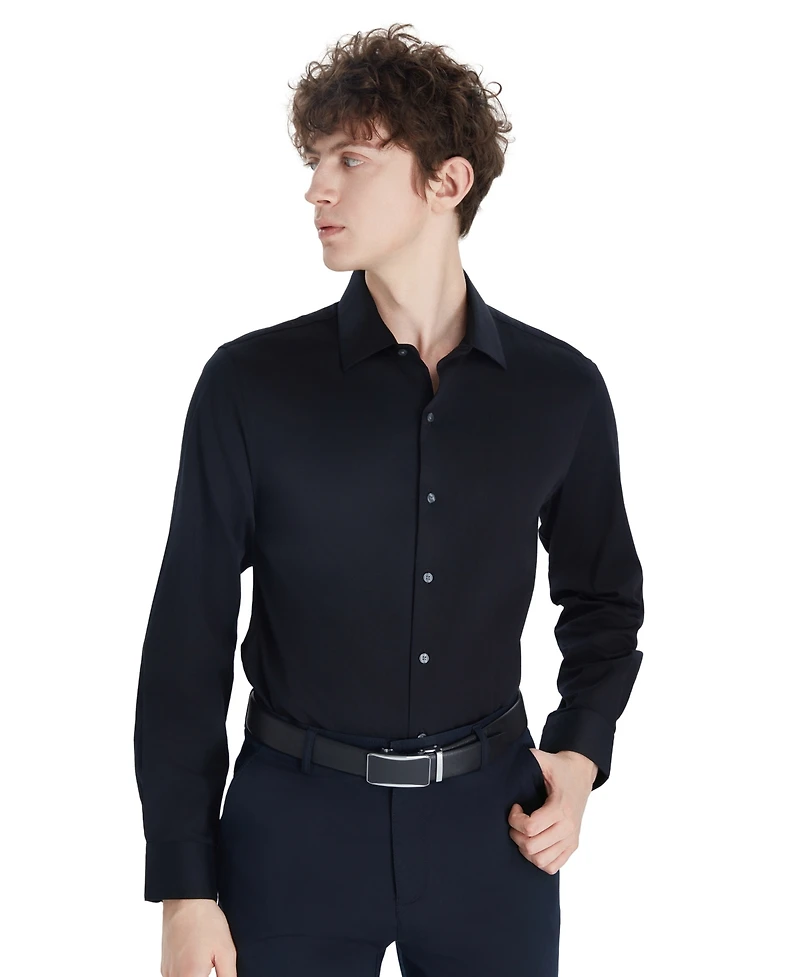 Bar Iii Men's Sateen Solid Dress Shirt, Macy's Exclusive