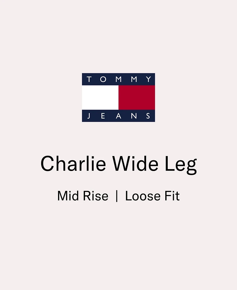Tommy Jeans Women's Charlie Mid Rise Loose Wide Leg