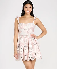 Morgan & Company Women's Bridgerton Metallic Short Dress