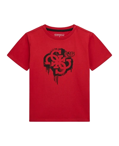 Guess Big Boys Short Sleeve Logo T-Shirt
