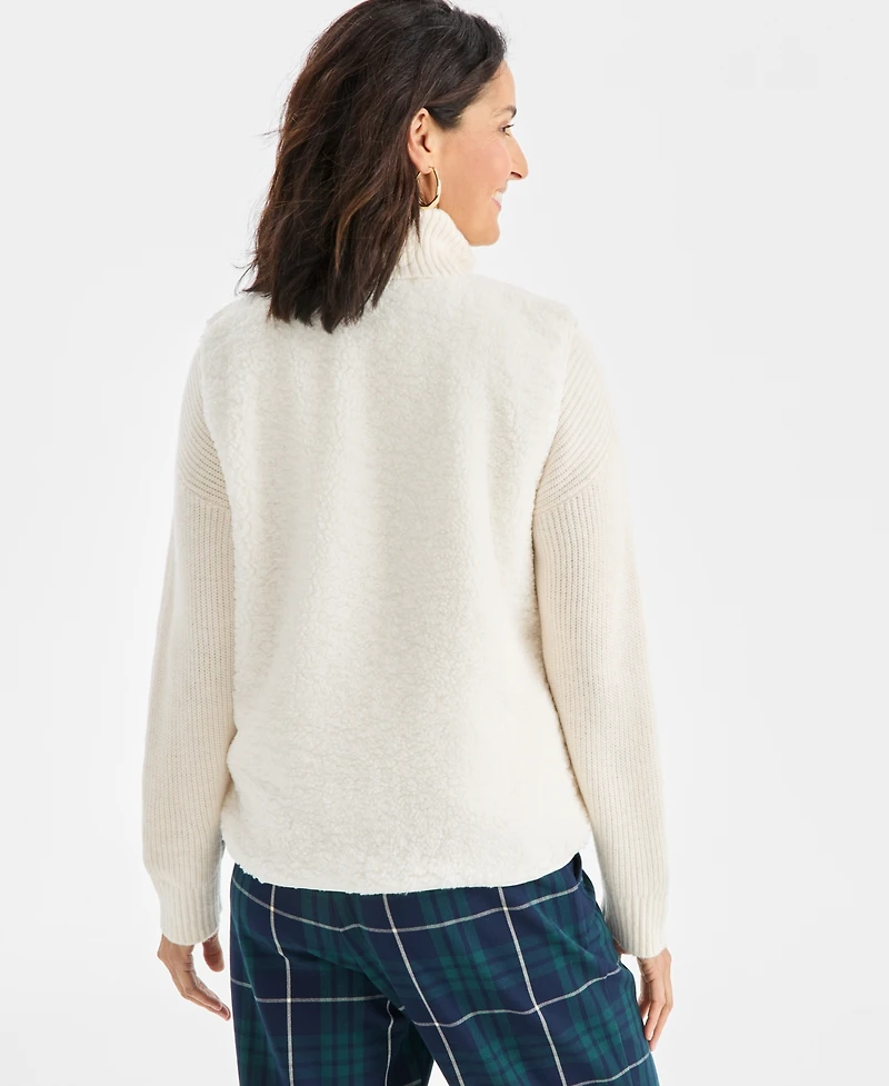 Style & Co Women's Sherpa Vest, Macy's Exclusive
