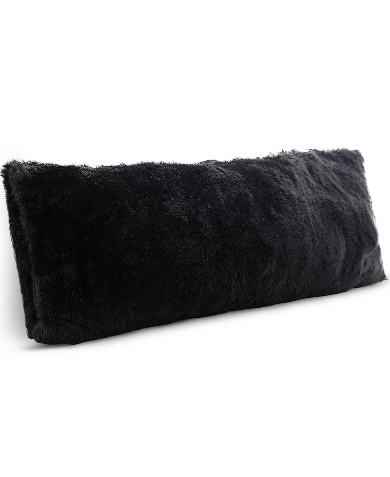 Cheer Collection Faux Fur Body Pillow, 20" x 54"