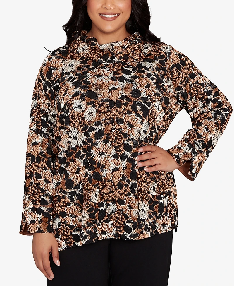 Ruby Rd. Plus Vintage Paisley Embellished Top