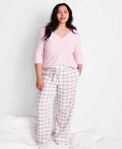State of Day Women's Flannel Pants, Macy's Exclusive