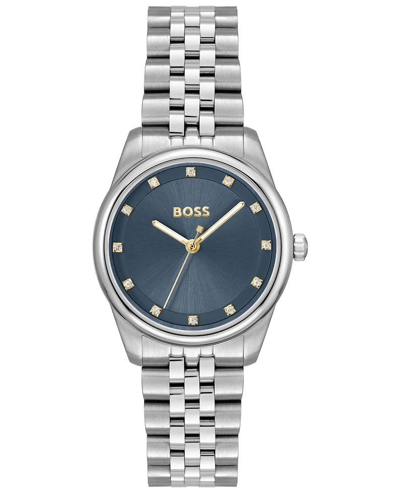 Hugo Boss Women's Graceful Precious Quartz Basic Stainless Steel Watch, 32mm