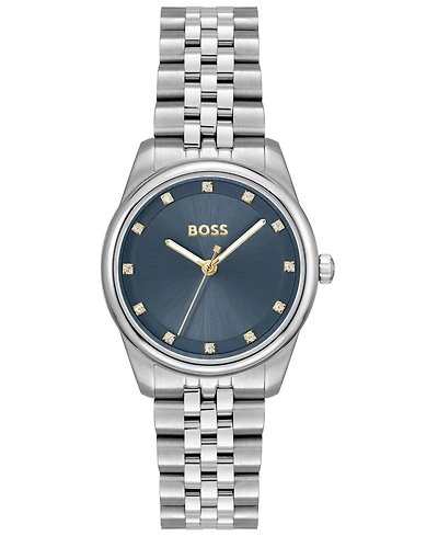 Hugo Boss Women's Graceful Precious Quartz Basic Stainless Steel Watch, 32mm