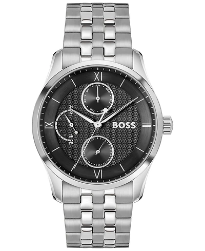Hugo Boss Men's Principle Master Quartz Multifunction Stainless Steel Watch
