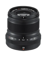 Fujifilm Xf 50mm f/2 Wr Lens, Black, Bundle with Hoya 46mm Uv+Cpl Filter Kit, Cleaning Kit, Cleaning Cloth