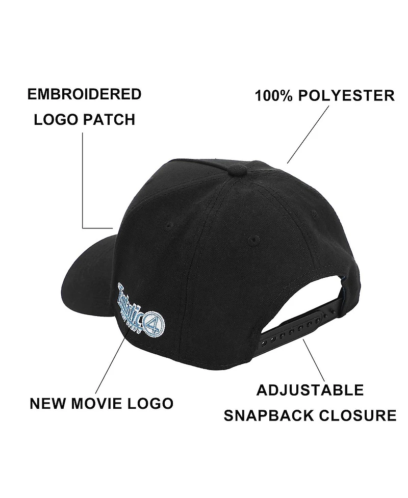 Marvel Men's The Fantastic Four: First Steps B104 A-Frame Curved Bill Snapback Hat