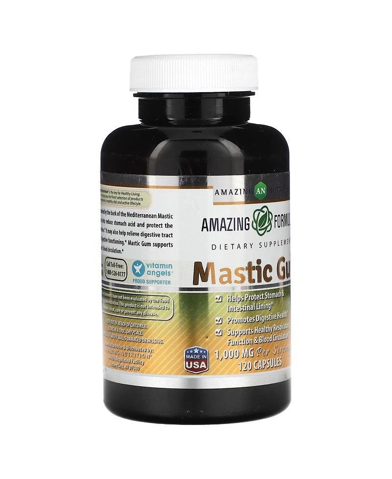 Amazing Nutrition Formulas Mastic Gum 1000 mg Per Serving 120 Capsules