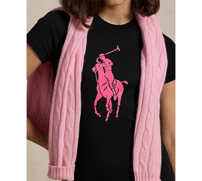 Polo Ralph Lauren Women's Pink Pony Crewneck T-Shirt