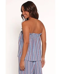 Petal and Pup Women's Zemira Strapless Top - Blue Stripe
