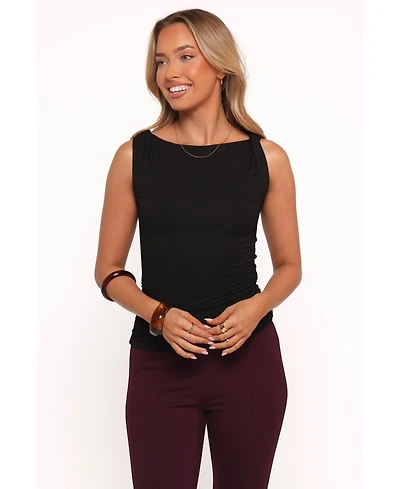 Petal and Pup Lainey Twist Knit Top - Black