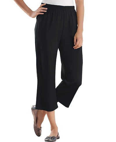 Woman Within Women's 7-Day Knit Capri