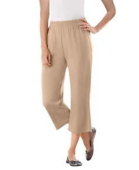 Woman Within Women's 7-Day Knit Capri