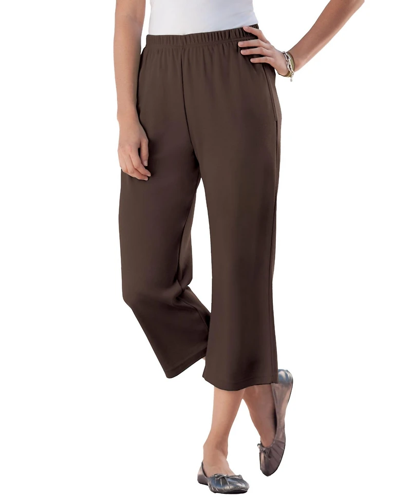 Woman Within Women's 7-Day Knit Capri