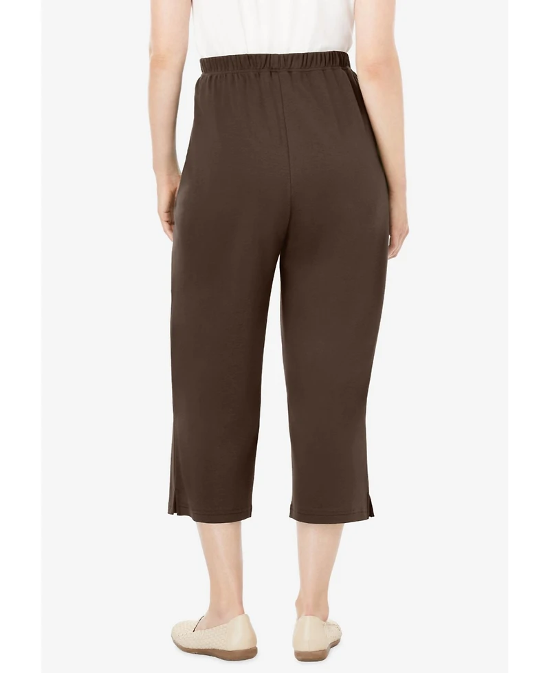 Woman Within Women's 7-Day Knit Capri