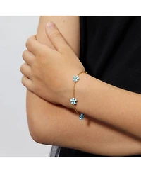 Anna Zuckerman Petit Rosie Bracelet in Sky Blue
