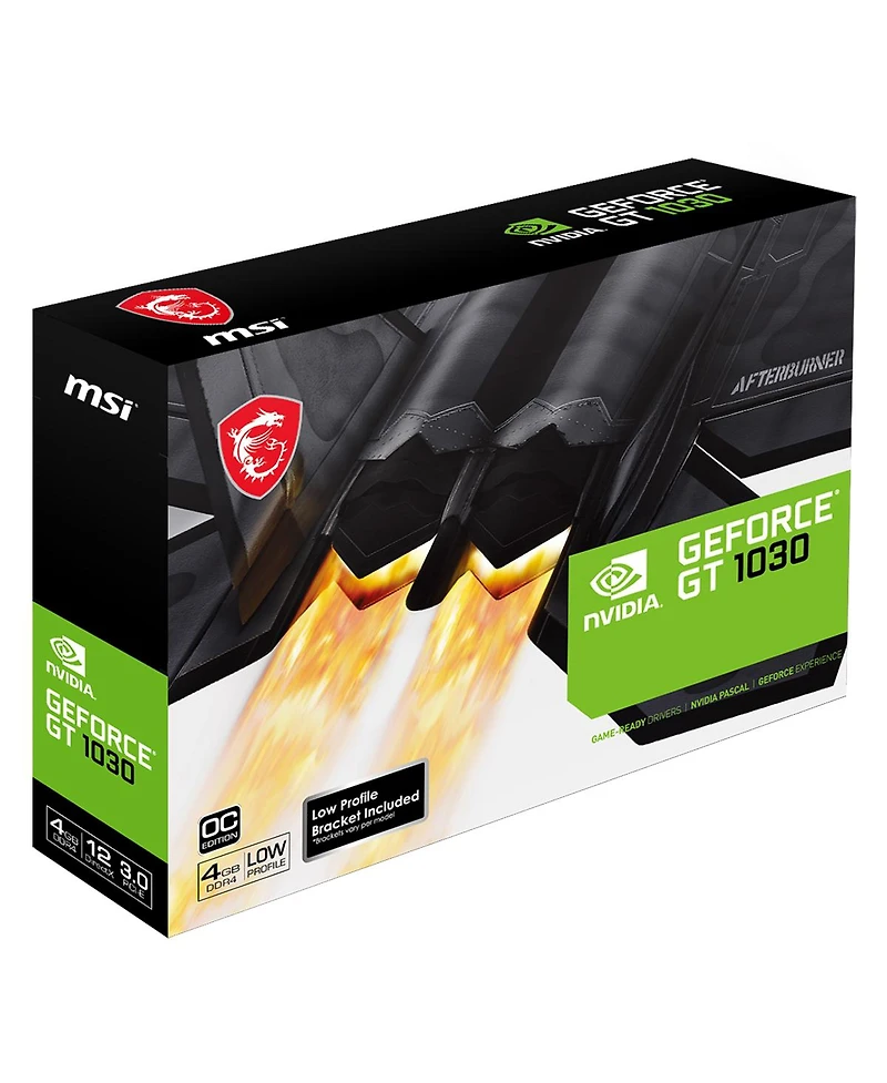 Msi Nvidia GeForce Gt 1030 4GB DDR4 Low-Profile Oc Graphics Card