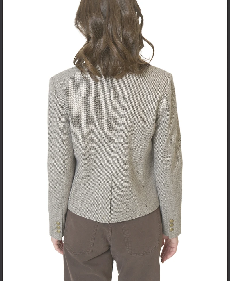 Central Park West Women's Halsey Mandarin Collar Jacket