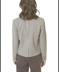 Central Park West Women's Halsey Mandarin Collar Jacket