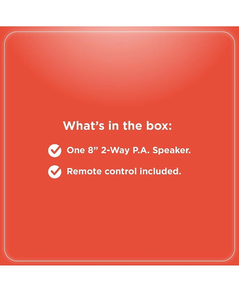 RadioShack Tower Party Speaker With 8 Inch Woofers 120W For Outdoor Remote Control Included 4001957