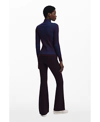 Desigual Women's Fitted ribbed sweater