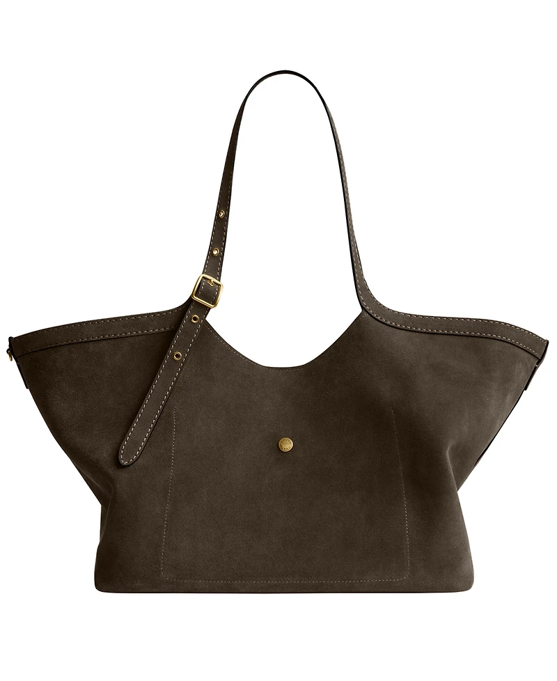 Coach Women's Suede Gramercy Medium Tote Bag