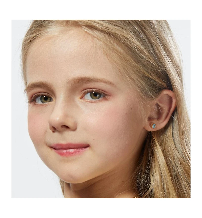 Anna Zuckerman Petit Bubble Earrings in Sky Blue