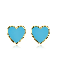Anna Zuckerman Petit Love Studs in Sky Blue
