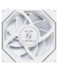 Lian-Li Uni Fan Tl Wireless 1.6" Lcd 120mm Argb Case Fan with Controller, White, 3-Pack