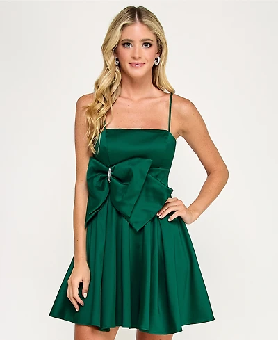 Emerald Sundae Women's Bow Applique Dress