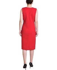 Ny Collection Petite Sleeveless Stud Front Dress