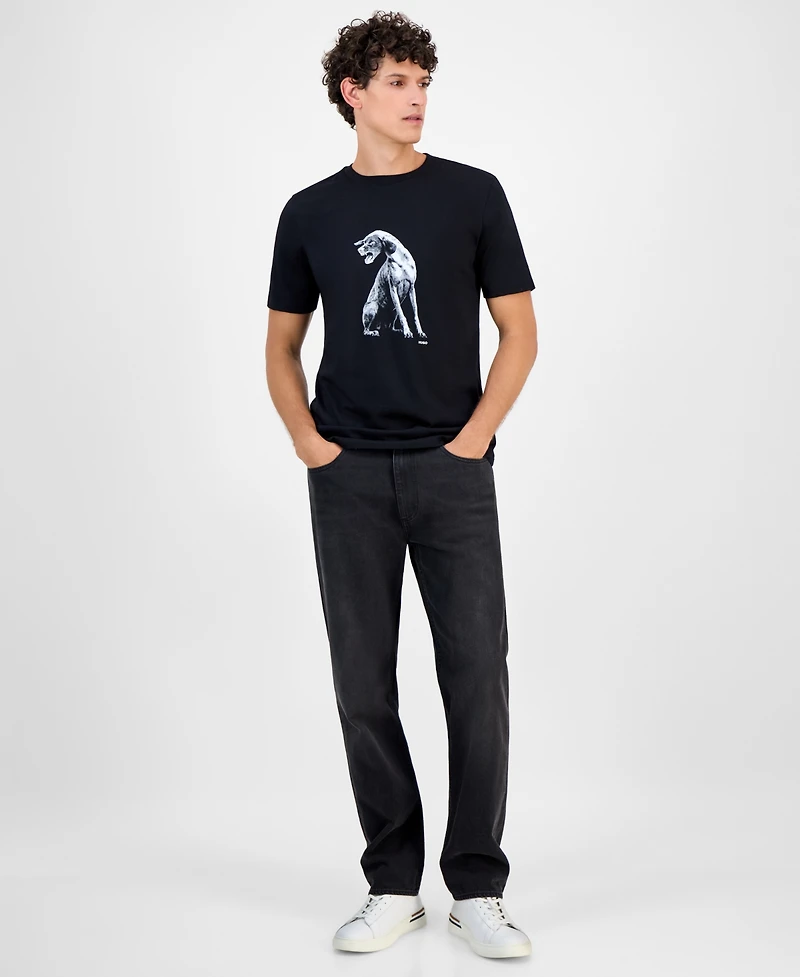 Hugo By Boss Men's Cotton Graphic Crewneck T-Shirt