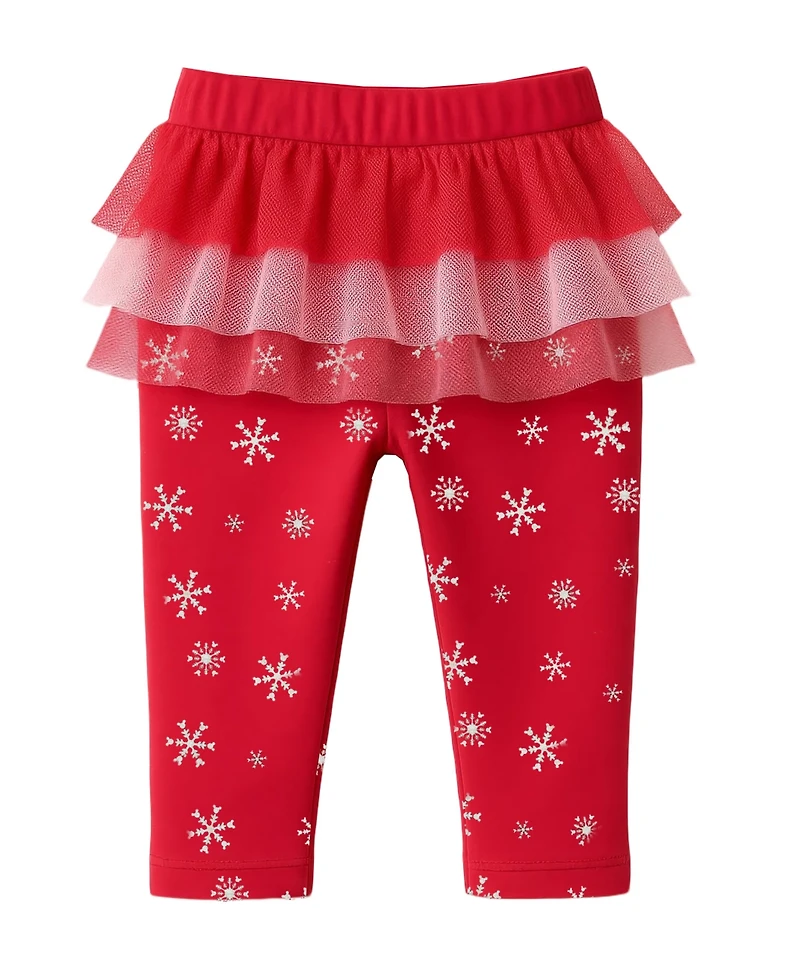 Disney Baby Girls 2-Piece Minnie Mouse Holiday Bodysuit and Skegging Set