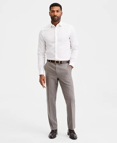 Michael Kors Men's Classic-Fit Grey Pinstripe Suit Separates Pant