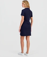 Nautica Jeans Women's Cotton Double-Collar Polo Dress