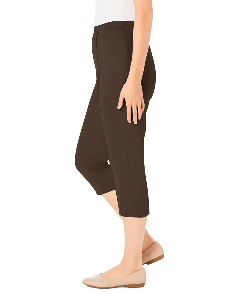 Woman Within Plus The Hassle-Free Soft Knit Capri