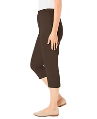 Woman Within Plus The Hassle-Free Soft Knit Capri