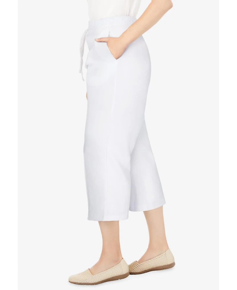 Woman Within Plus Easy Going Knit Capri