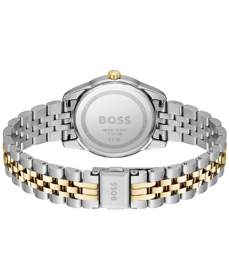 Hugo Boss Women's Graceful Precious Quartz Basic Two Tone Stainless Steel Watch, 32mm