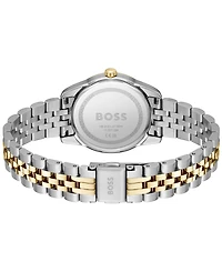 Hugo Boss Women's Graceful Precious Quartz Basic Two Tone Stainless Steel Watch, 32mm