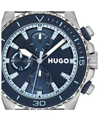 Hugo Boss Men's Dive Quartz Multifunction Stainless Steel Watch, 44mm