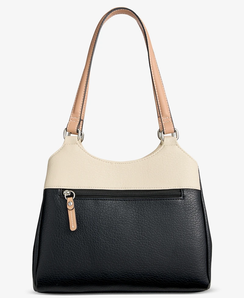 Giani Bernini Colorblock Pebbled 4-Poster Tote, Exclusively at Macy's