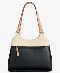 Giani Bernini Colorblock Pebbled 4-Poster Tote, Exclusively at Macy's