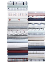 Closeout! Nautica Cotton Percale 3-Piece Sheet Set